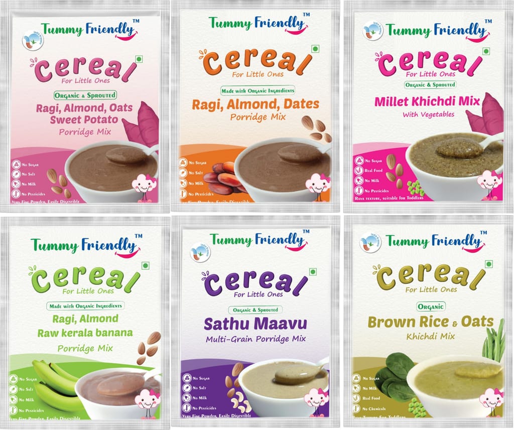 TummyFriendly Foods Certified Organic Baby Food For Toddlers, 1 Year plus. 6 Packs, 50g Each