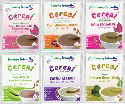 TummyFriendly Foods Certified Organic Baby Food For Toddlers, 1 Year plus. 6 Packs, 50g Each
