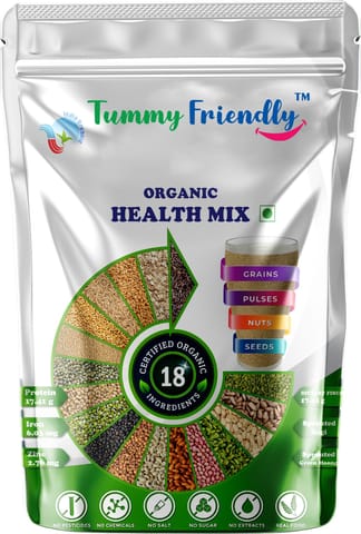 TummyFriendly Foods Certified Organic Health Mix for Kids. No Pesticides, No Chemicals