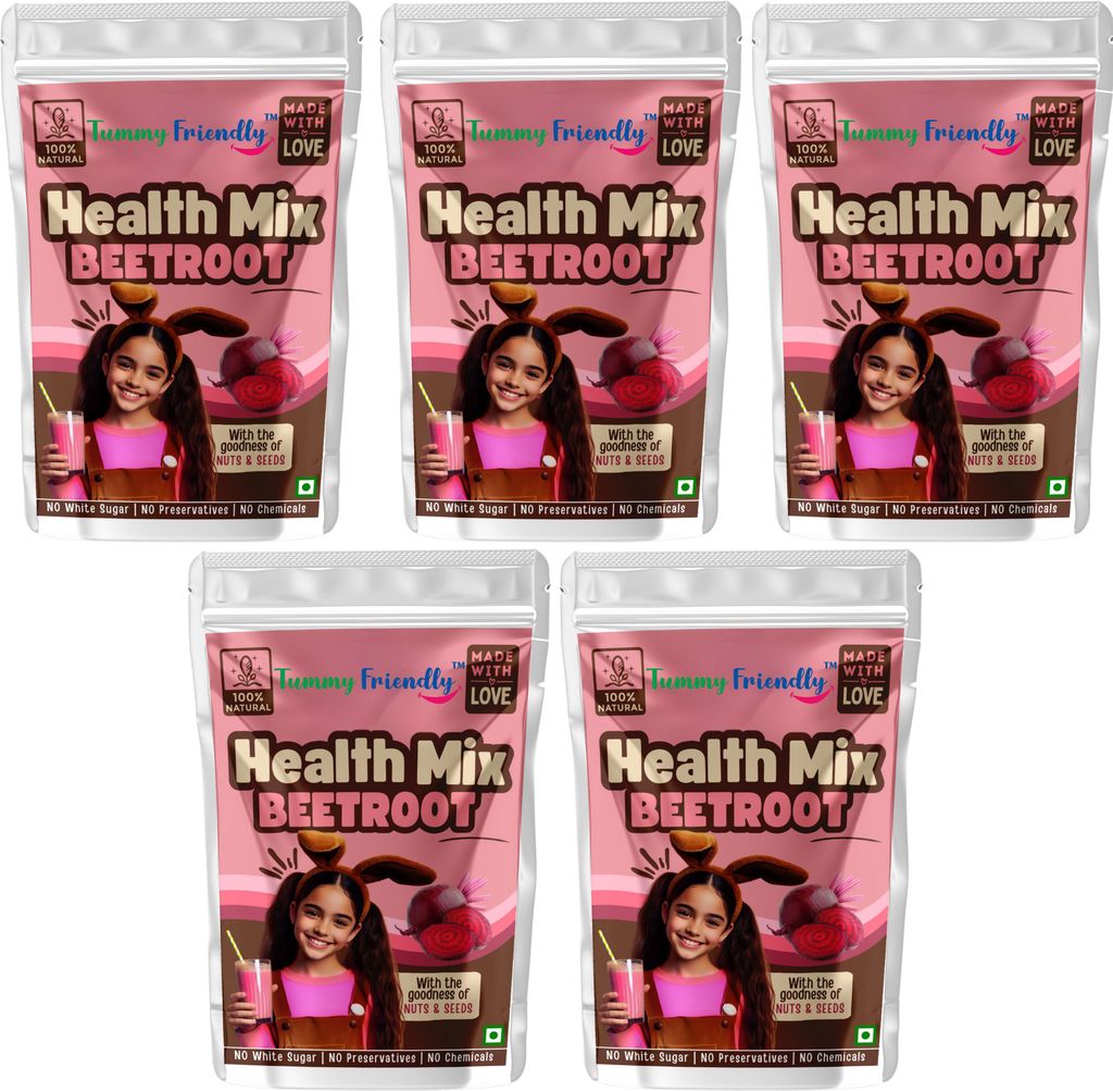 Tummy Friendly Foods Toddler Cereal Organic Beetroot Health Mix (Each pack 100g)