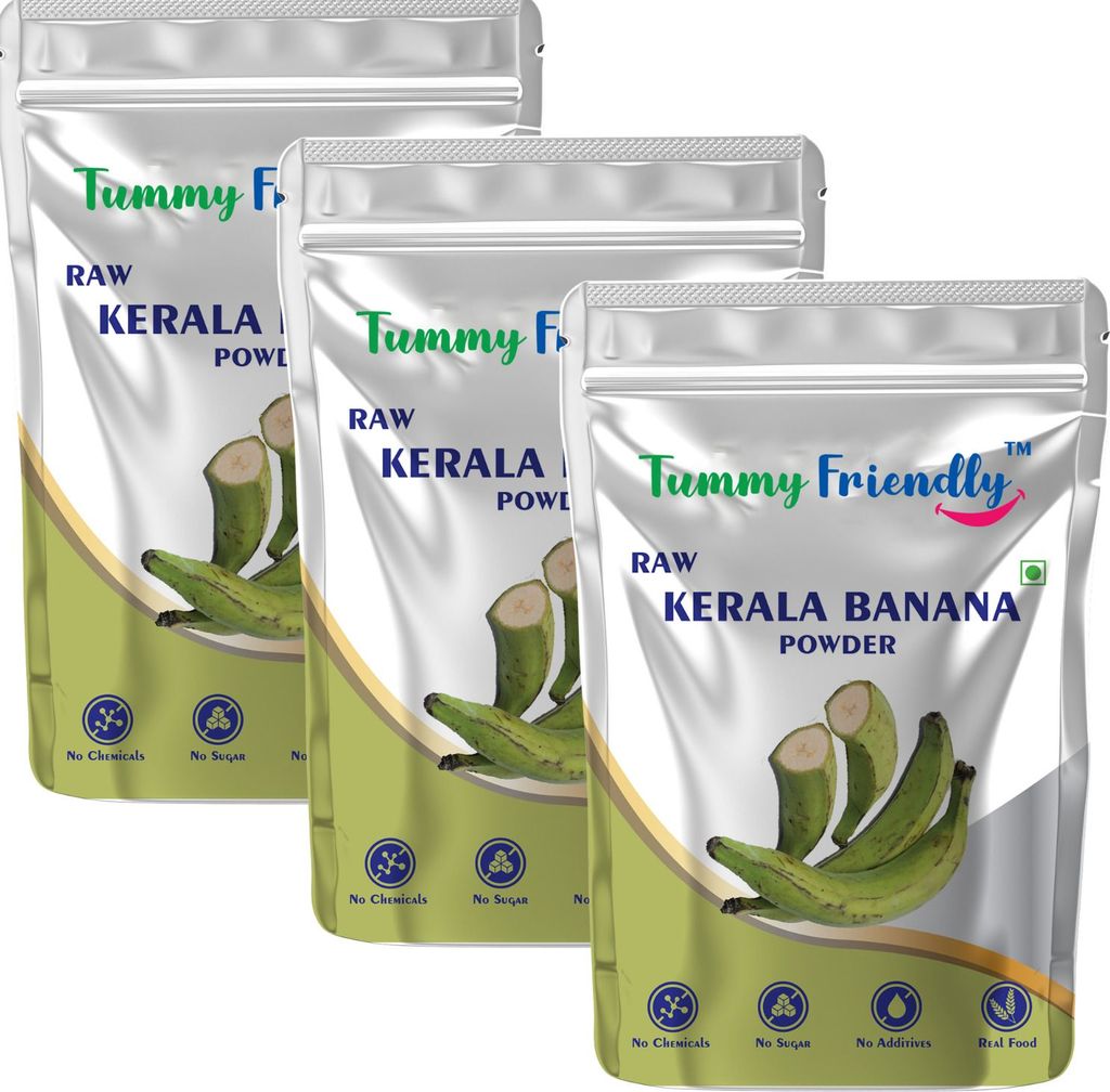 TummyFriendly Foods Natural Raw Kerala Banana Powder | Raw Nendran Banana Powder | (Each pack 100g)