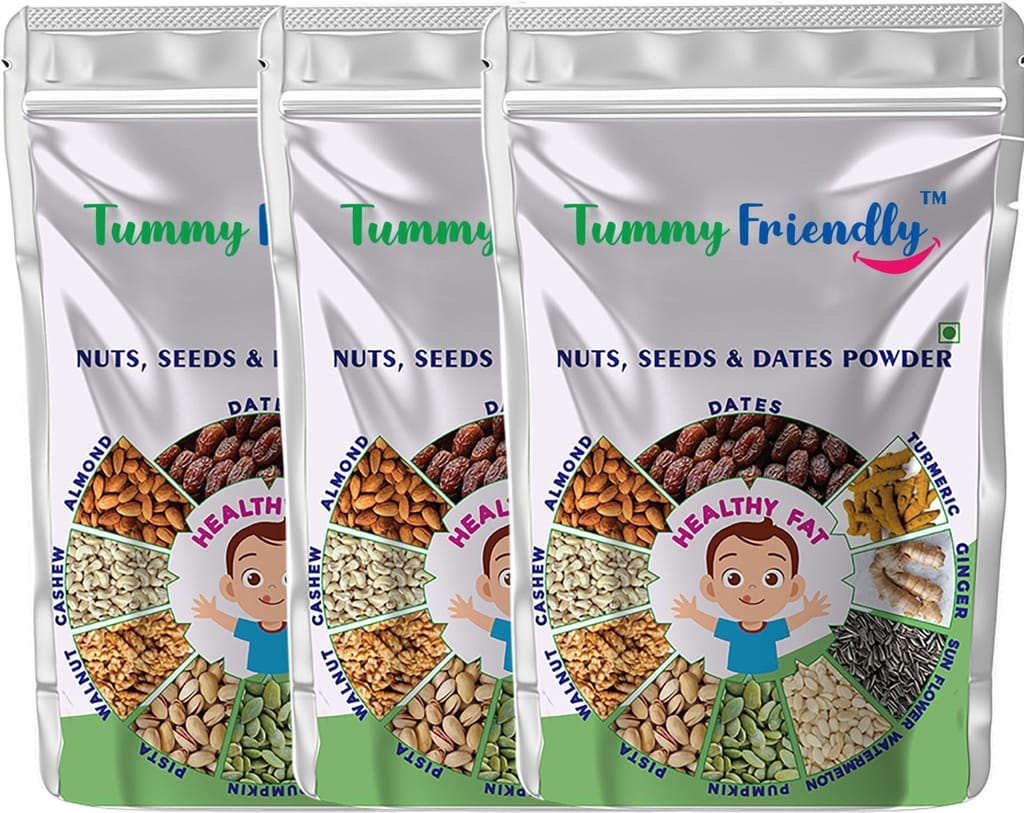 TummyFriendly Foods Premium Nuts, Seeds and Dates Powder | Dry Fruits Powder Baby (100g each pack)