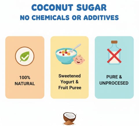 Tummy Friendly Coconut Sugar, Natural, Chemical-Free. Healthy Sugar Substitute
