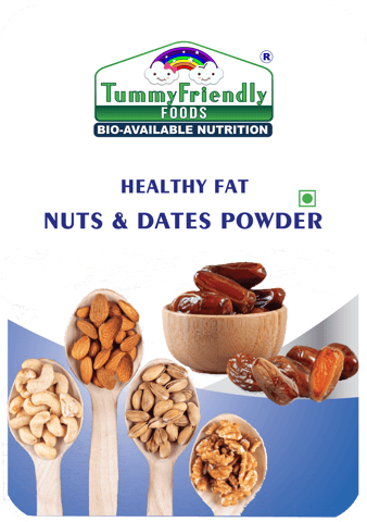 Tummy Friendly Foods Premium Nuts and Dates Powder | Healthy Fat with Natural Sweetener - 200g Cereal (200 g)