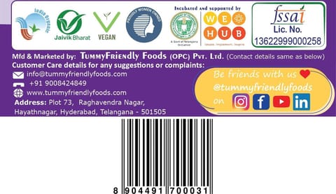 TummyFriendly Foods Certified USDA Organic Sprouted Sathu Maavu Porridge Mix |Made of Sprouted Ragi, Whole Grains, Pulses & Nuts | Rich in Protein & healthy-Fat For Baby Weight Gain| 200g