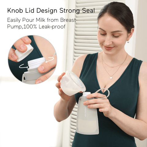 Silicone Milk Storage Bags 2Pcs