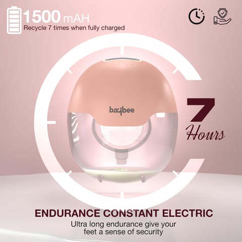 Baybee Double Wearable Electric Breast Pump For Mothers | Automatic Breast Pump Electrical with 3 Modes & 15 Suction Levels | Hands Free Pumping Machine with Premium Carry Case & LED Display | Portable Breast Milk Pump for Mothers with Massage Mode