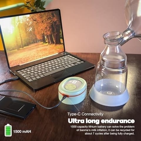 Baybee Mivac Electric Breast Pump For Mothers | Automatic Breast Pump Electrical With LED Display & 9 Adjustable Level Suction | Electric Breast Milk Pump with 4 Modes & Massage