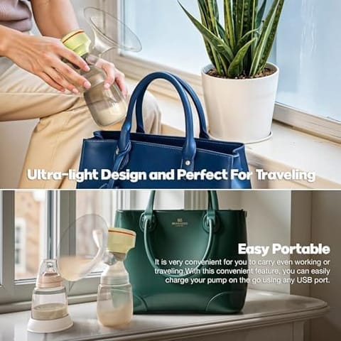 Baybee Mivac Electric Breast Pump For Mothers | Automatic Breast Pump Electrical With LED Display & 9 Adjustable Level Suction | Electric Breast Milk Pump with 4 Modes & Massage