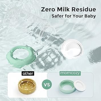 Natural Baby Bottle, 11oz Wide-Neck Breast Milk Container*4