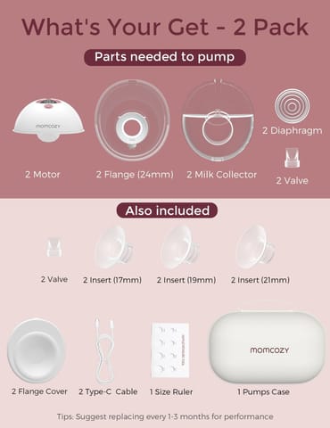 Breast Pump -M5 double Maroon