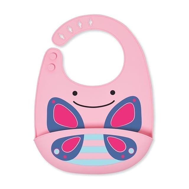 Skip Hop Zoo Fold & Go Silicone Bib