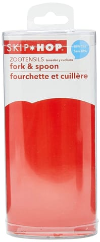 Skip Hop Zoo Utensils Fork & Spoon, Monkey, Size: 3.3 l x 10.79 w x 19.05 h (252352)