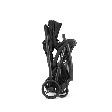 Joie EVALITE Duo Twin Baby Stroller - Stroller for Twins with Soft 5-Point Harness, 5 Recline Position, Pram for Twin Babies, Easy Foldable Swivel Wheels, One Touch Break System, Birth to 15 kg Shale