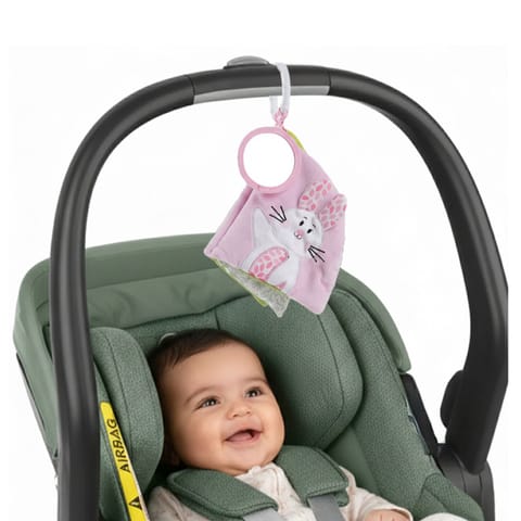 Nuluv Butterfly Soft Book for Babies, Crinkle Sensory Book with Rattle Sound and Textures, Soft Touch-and-Feel Learning Book, Baby-Safe Activity Book for Early Development, for Babies 3+ Months