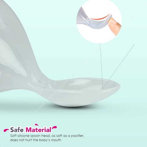 Baybee Silicone Food Feeder, Anti-Colic & BPA Free Squeeze Feeder Bottle with Spoon for Semi-Solid Food for Infants | Baby Squeeze Food Feeder for Baby 3+ Months (Yellow)