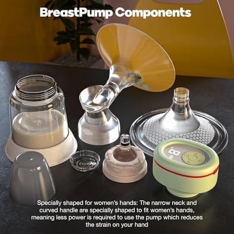 Baybee Mivac Electric Breast Pump For Mothers | Automatic Breast Pump Electrical With LED Display & 9 Adjustable Level Suction | Electric Breast Milk Pump with 4 Modes & Massage