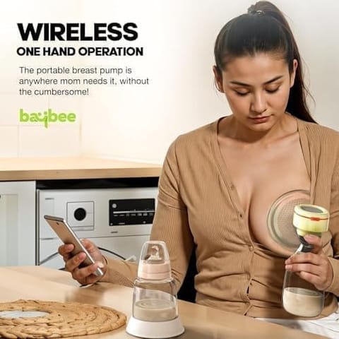 Baybee Mivac Electric Breast Pump For Mothers | Automatic Breast Pump Electrical With LED Display & 9 Adjustable Level Suction | Electric Breast Milk Pump with 4 Modes & Massage