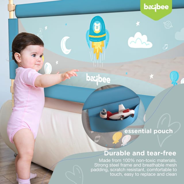 BAYBEE Baby Bed Rails Guard Barrier for Baby Kids Safety BAYBEE Baby Bed Rails Guard Barrier for Baby Kids Safety