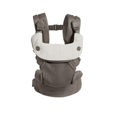 Joie Savvy Air Baby Carrier – Bisque | 4-in-1 Ergonomic Carry with Magnetic Buckles, Newborn Head Support & Breathable Cotton Fabric