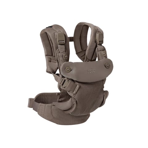 Joie Savvy Air Baby Carrier – Bisque | 4-in-1 Ergonomic Carry with Magnetic Buckles, Newborn Head Support & Breathable Cotton Fabric
