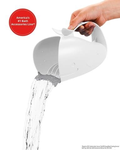 Skip Hop MOBY Waterfall Bath Rinser - White