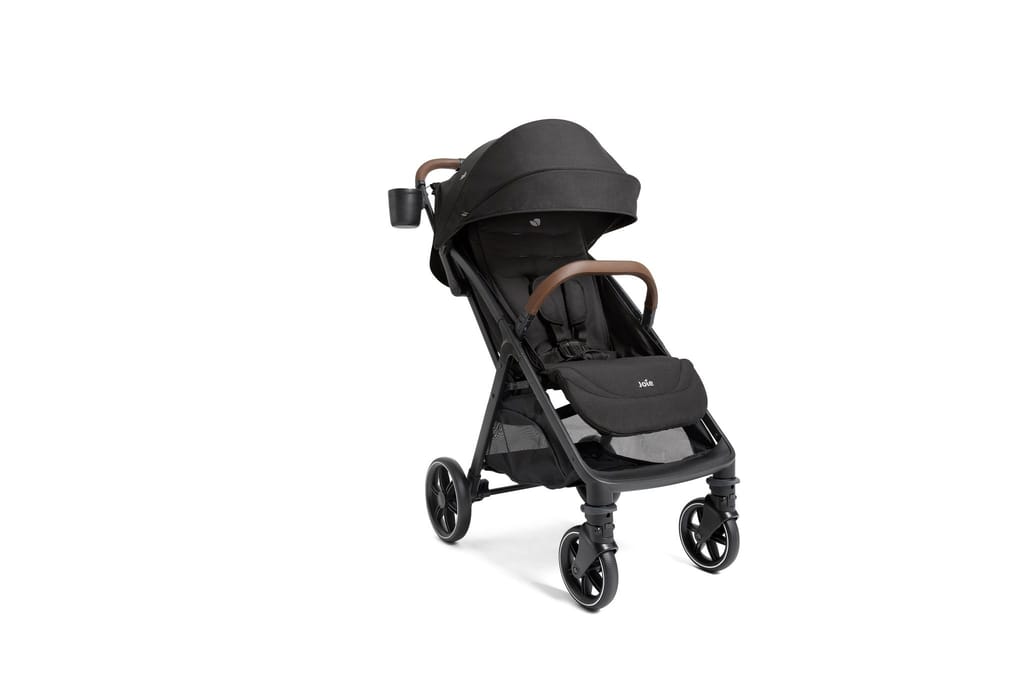 Joie Nutmeg Compact Stroller – Lightweight and Compact Stroller with One-Hand Fold (Shale)