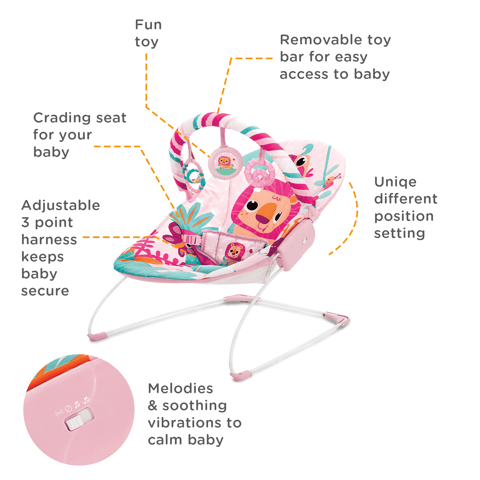 Mastela Baby's Rocker Bouncer Musical Chair (Multicolor) (6936)