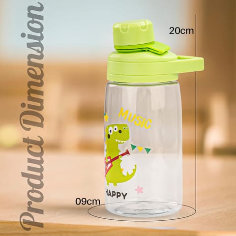 BAYBEE Joy Baby Sipper Water Bottle for Kids | Spill-Proof & BPA Free Safe Sippy Water Bottle 480ml for Kids 6+ Months | Drinking Training Sipper Bottle for School Kids & Toddlers, Boys Girls (Green)