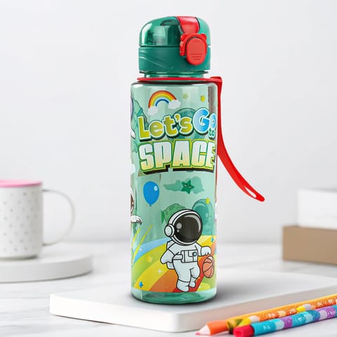 BAYBEE Space 700ml Sipper Bottle for Kids, Anti-Spill Sippy Water Bottle- BPA Free |Sippy Cup, Baby Bottle Sippers | Sipper Water Bottle for Kids Infants & Toddlers 6 Months to 9 Years (Green)