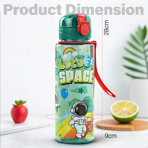 BAYBEE Space 700ml Sipper Bottle for Kids, Anti-Spill Sippy Water Bottle- BPA Free |Sippy Cup, Baby Bottle Sippers | Sipper Water Bottle for Kids Infants & Toddlers 6 Months to 9 Years (Green)
