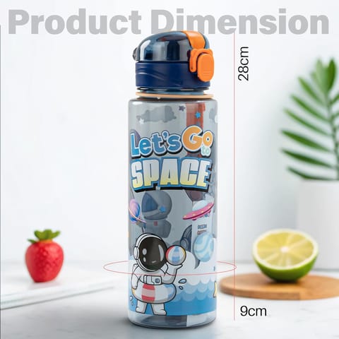 BAYBEE Space 700ml Sipper Bottle for Kids, Anti-Spill Sippy Water Bottle- BPA Free |Sippy Cup, Baby Bottle Sippers | Sipper Water Bottle for Kids Infants & Toddlers 6 Months to 9 Years (Blue)