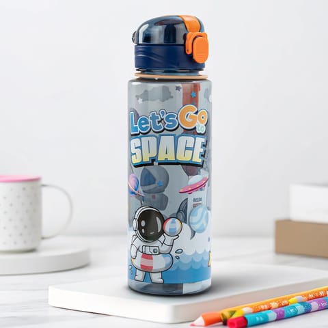 BAYBEE Space 700ml Sipper Bottle for Kids, Anti-Spill Sippy Water Bottle- BPA Free |Sippy Cup, Baby Bottle Sippers | Sipper Water Bottle for Kids Infants & Toddlers 6 Months to 9 Years (Blue)