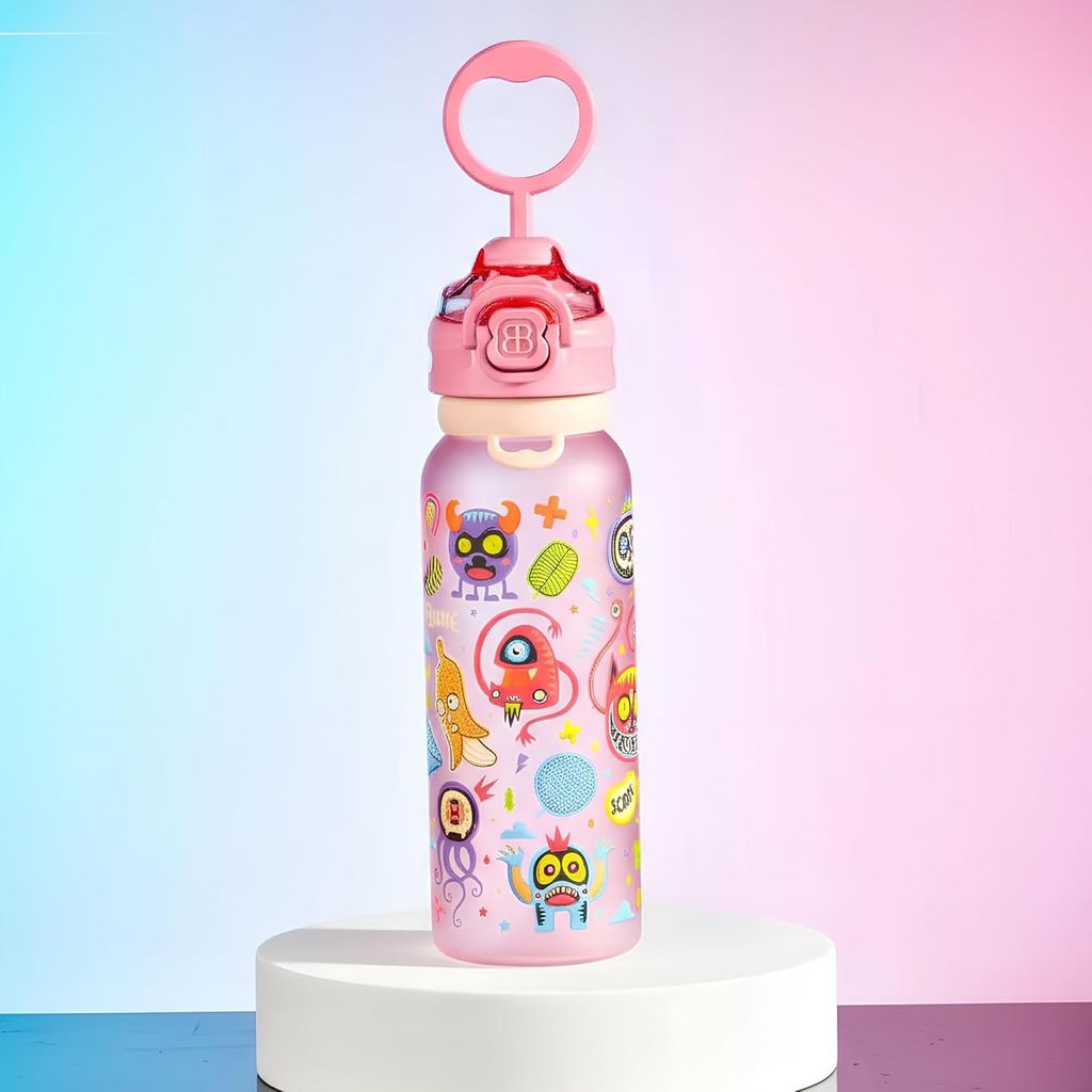 Baybee 2 in 1 Baby Sipper Bottle for Kids, Anti-Spill Sippy Water Bottle- BPA Free |Sippy Baby Bottle Sippers 900ml | Sipper Water Bottle for Kids, Babies Infants & Toddlers 6 Months to 9 Years (Pink)