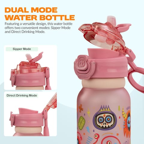 Baybee 2 in 1 Baby Sipper Bottle for Kids, Anti-Spill Sippy Water Bottle- BPA Free |Sippy Baby Bottle Sippers 900ml | Sipper Water Bottle for Kids, Babies Infants & Toddlers 6 Months to 9 Years (Pink)