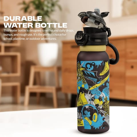 Baybee 2 in 1 Baby Sipper Bottle for Kids, Anti-Spill Sippy Water Bottle- BPA Free |Sippy Baby Bottle Sippers 900ml | Sipper Water Bottle for Kids, Babies Infants & Toddlers 6 Months to 9 Years(Black)