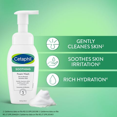 CETAPHIL SOOTHING FACE WASH- 200 ML