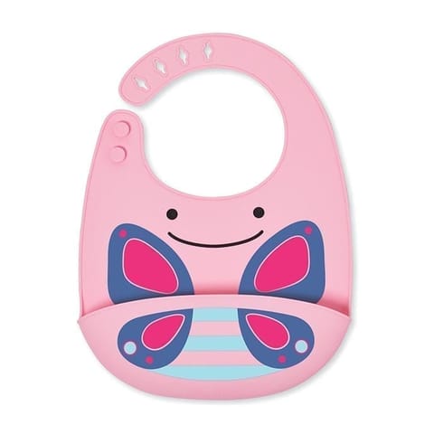 Skip Hop Zoo Fold & Go Silicone Bib
