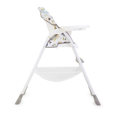 Joie Mimzy Snacker High Chair for Baby-Feeding Chair with A One-Hand Fold, 3-Position Seat Recline & 5-Point Harness System (6 Months to 15 Kg), Taupe