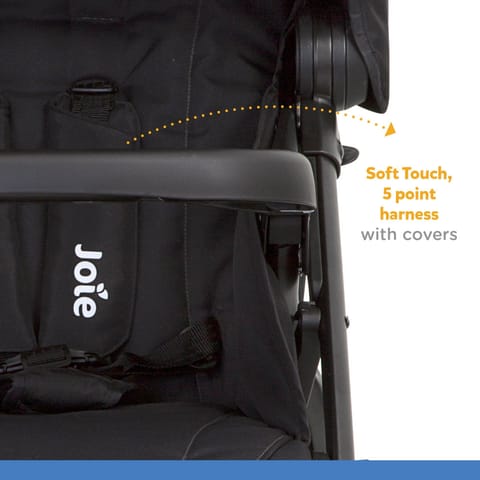 Joie Muze Full Featured Baby Stroller - Compact Fold Baby Pram with 5-Point Harness, Travel System Compatible, Lie-Flat Recline and Suitable for Birth to 15kg/(Birth - 36 Months)