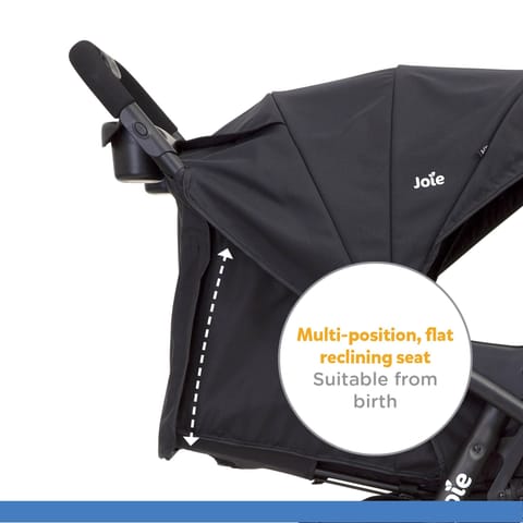 Joie Muze Full Featured Baby Stroller - Compact Fold Baby Pram with 5-Point Harness, Travel System Compatible, Lie-Flat Recline and Suitable for Birth to 15kg/(Birth - 36 Months)