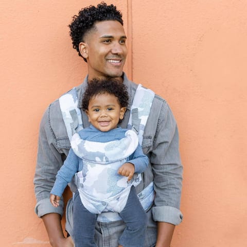 Infantino Flip 4-in-1 Convertible Carrier with Adjustable Ergonomic seat, Head Support, Shoulder Straps, and Waist Belt, 4 Ways to Carry, Can Carry (3.6-14.5 Kgs), Camo