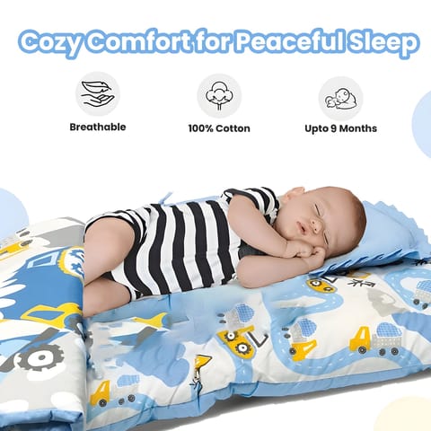 Nuluv Pack of 5 Infant Pure Cotton Soft Quilt Baby Blanket Bed Sets