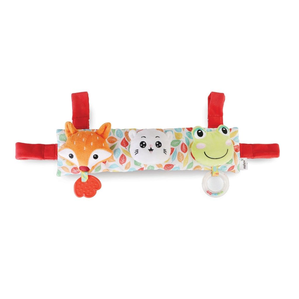 Nuluv Stroller-Cot Plush Toy, Rattle Toys for Crib, Pram, Newborn Sensory Toy Best Gift for 0-12 Months - Multicolor