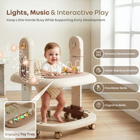 R for Rabbit Marshmallow Trio Beige High Chair