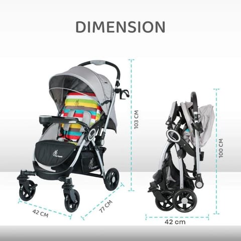 R for Rabbit Chocolate Ride Rainbow Stroller