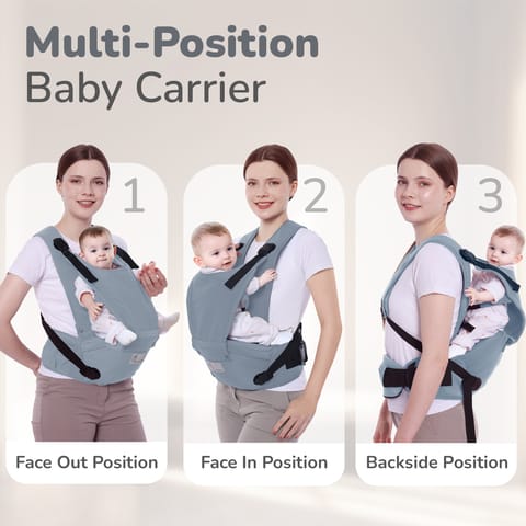 R for Rabbit Upsy Daisy Cozy Grey Baby Carrier