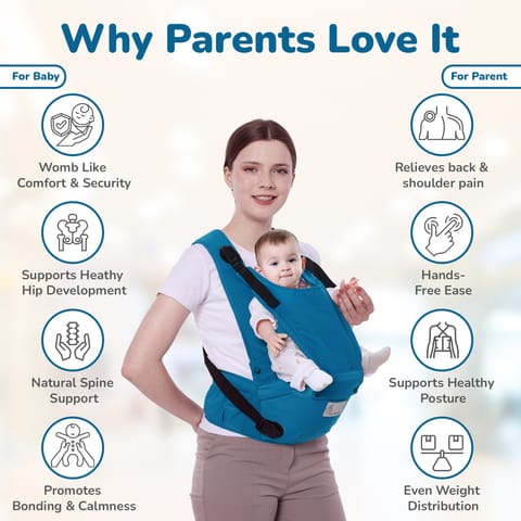 R for Rabbit Upsy Daisy Cozy Denim Blue Baby Carrier