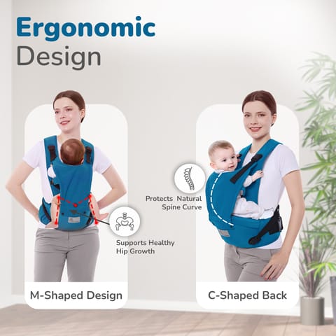 R for Rabbit Upsy Daisy Cozy Denim Blue Baby Carrier