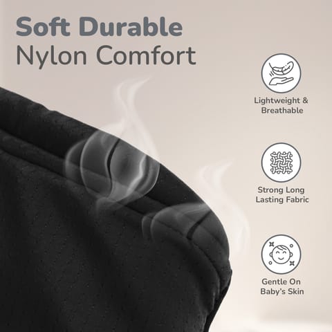 R for Rabbit Upsy Daisy Cozy Black Baby Carrier